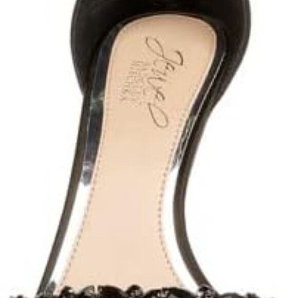 Women's Satin Embellished Strap Evening Shoe Size 10 Champagne - Picture 7 of 9